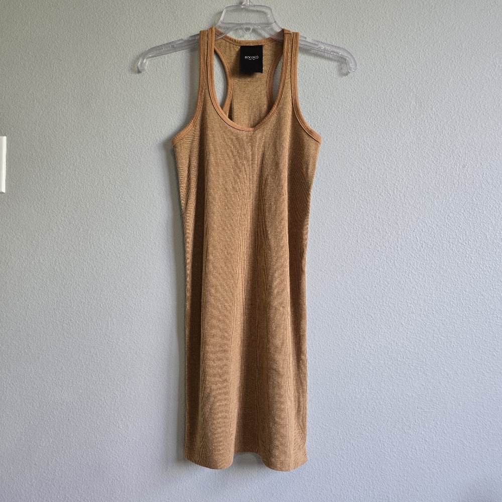 Rococo Tan Bodycon Sleeveless Dress